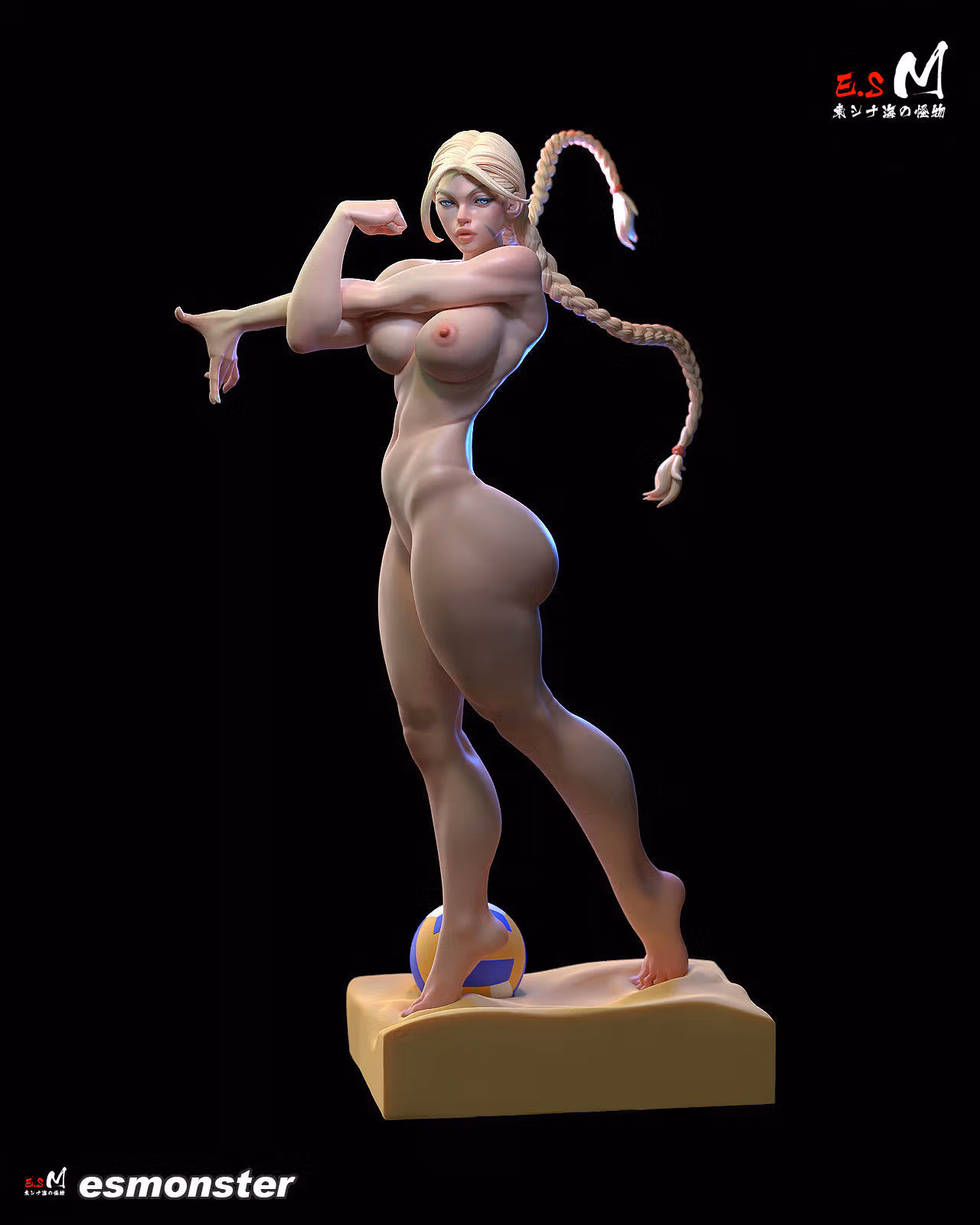 Cammy Bikini Statue | Street Fighter Fan Art by E.S Monster SFW,NSFW 3d printed,3d printed statue,nsfw statue,3d printed figure,Cammy Bikini statue,Street Fighter statue