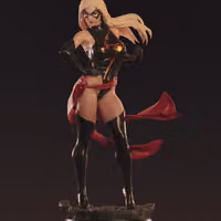 Estatua Ms. Marvel | Marvel Fan art por Abe3D SFW,NSFW 3d printed statue,ms marvel statue,marvel statue,3d printed figure,3d printed,nsfw statue