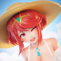 Pyra Statue | Xenoblade Fanart von EggmaStudios SFW,NSFW 3d printed statue,3d printed,3d printed figure,Pyra Statue,Xenoblade Statue,nsfw statue