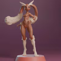 Lopunny Furry Statue | Pokemon Fanart von NaughtyVault NSFW 3d printed,3d printed statue,Pokemon Statue ,Lopunny statue,nsfw statue,furry statue