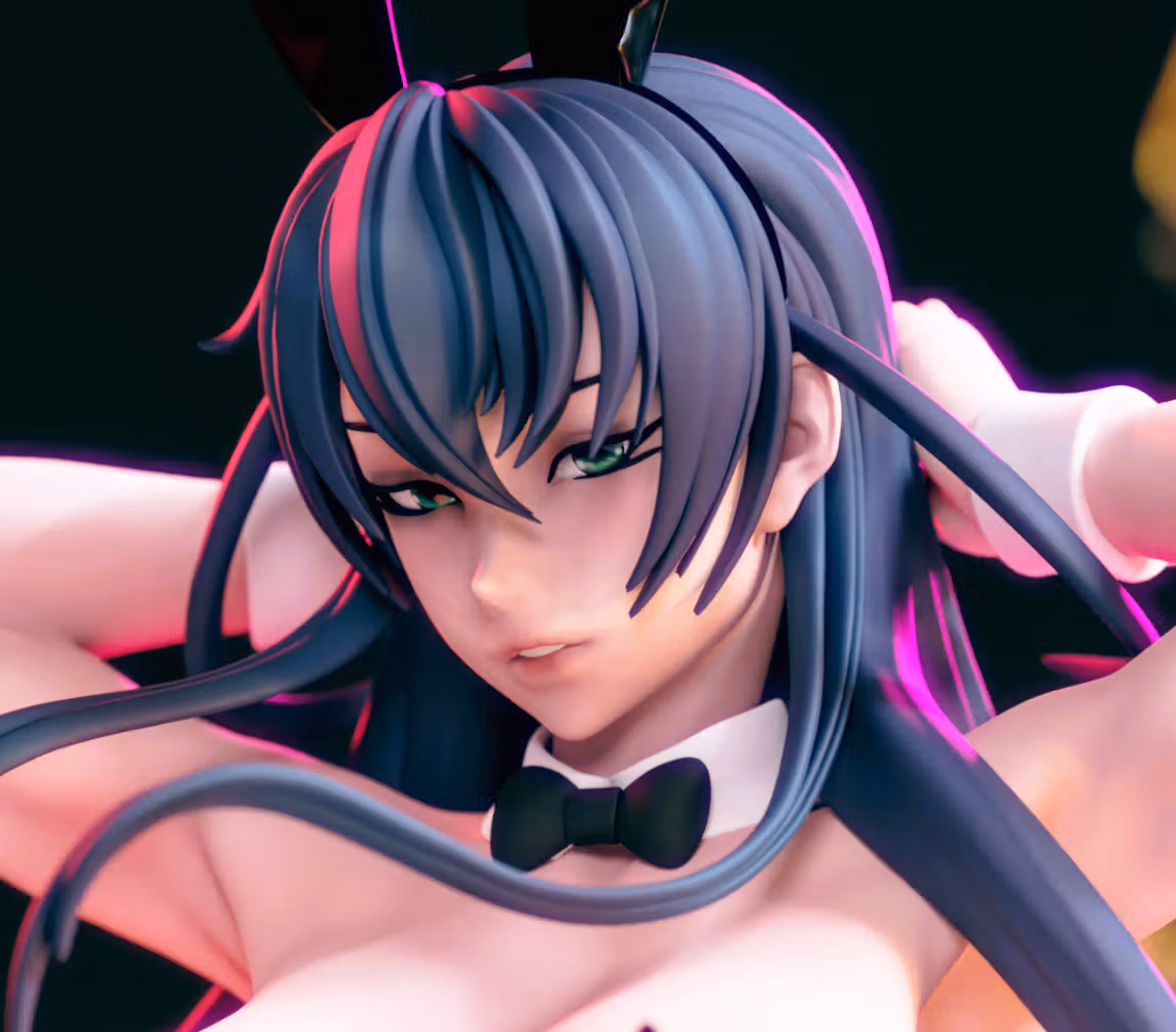 Statue Igawa Asagi Bunny Suit | Taimanin Murasaki Fan art par Momoji3d SFW,NSFW 3d printed statue,3d printed,nsfw statue,Taimanin Murasaki statue,Igawa Asagi statue