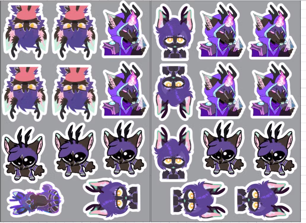Spec 4 Mega Pack Sticker | Original Vinyl Sticker SFW furry sticker,sticker pack