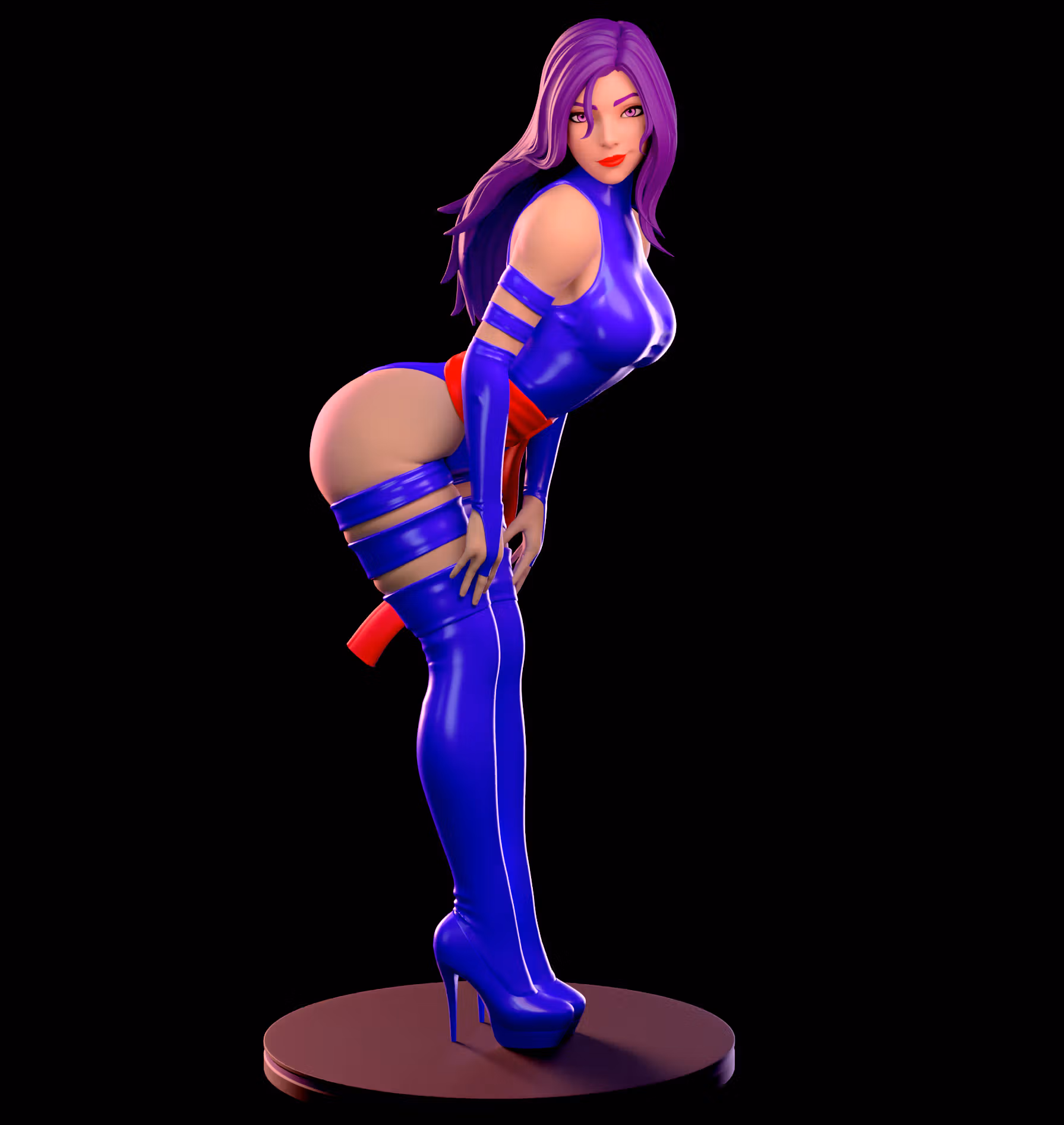 Statue Psylocke | Marvel Fan art par Azaak3d SFW 3d printed statue,3d printed,sfw statue,Marvel statue,Psylocke statue