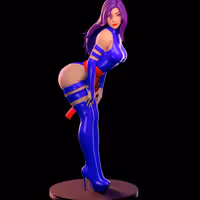 Psylocke Statue | Marvel Fanart von Azaak3d SFW 3d printed statue,3d printed,sfw statue,Marvel statue,Psylocke statue