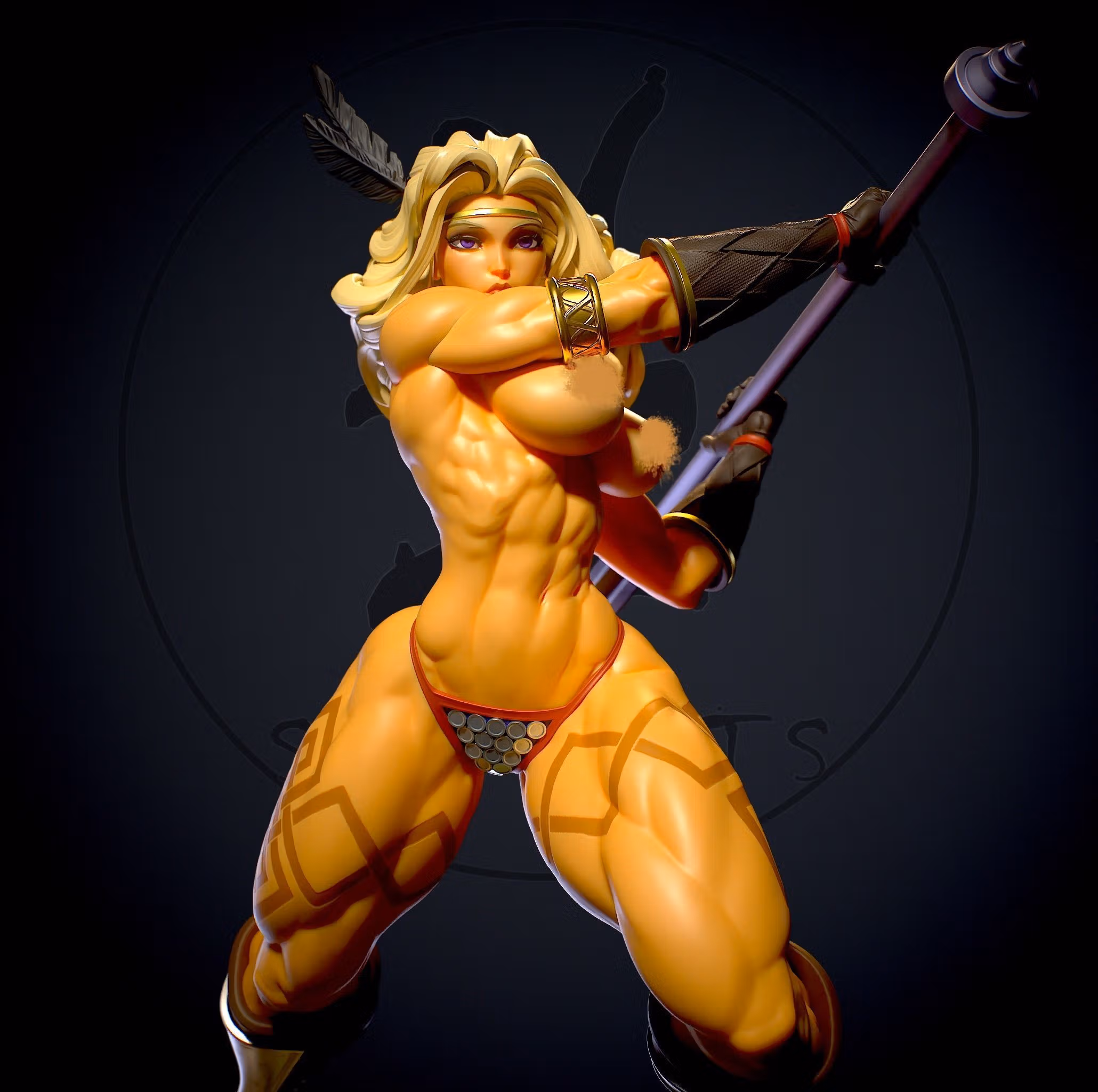 Figura Amazon | Dragon's Crown Fanart autorstwa Yan-H SFW,NSFW 3d printed statue,3d printed,nsfw statue,3d printed figure,Amazon statue,Dragon's Crown statue