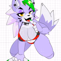 Roxanne v15 Sticker | Five Nights at Freddy's Vinyl Sticker SFW roxanne sticker,sfw sticker,stickers,Nights at Freddy's,furry sticker