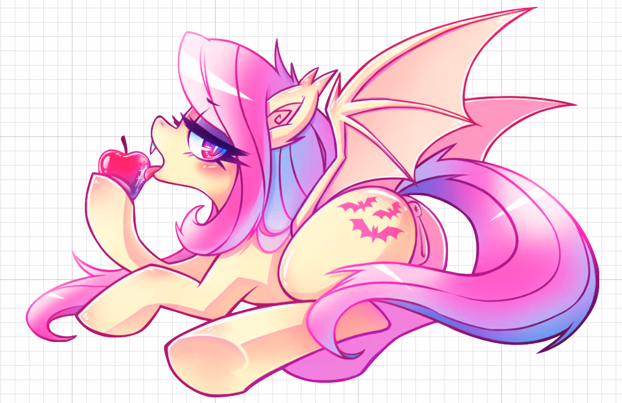 Flutterbat NSFW Furry Sticker | My Little Pony Vinyl Sticker NSFW furry sticker,nsfw sticker,stickers,Flutterbat,mlp sticker,My Little Pony sticker