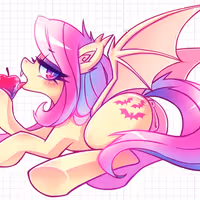Flutterbat NSFW Furry Sticker | My Little Pony Vinyl Sticker NSFW furry sticker,nsfw sticker,stickers,Flutterbat,mlp sticker,My Little Pony sticker