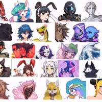 Mixed Mega Pack Sticker | Original Vinyl Sticker SFW And NSFW nsfw sticker,furry sticker,loona sticker,sfw sticker
