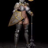 Statua Knight Girl | Fan art DnD di Digital Dark SFW,NSFW,Futa 3d printed statue,3d printed,nsfw statue,futa statue,futa figurines,futanari figurines,futanari statue,3d printed figure,Knight Girl Statue ,dnd statue