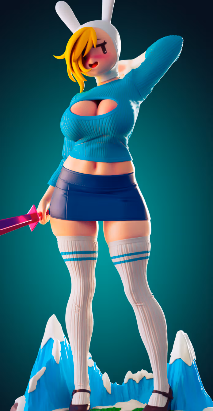 Figura Fionna Campbell | Adeventure Time Fanart autorstwa Officer Rhu SFW,NSFW,Futa 3d printed statue,3d printed,3d printed figure,Fionna Campbell Statue,Adeventure Time Statue,futa statue,futa figurines,futanari figurines,futanari statue,nsfw statue