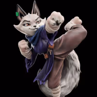 Zhen Statue | Kung Fu Panda Fan Art by Anyonensfw SFW,NSFW,Futa furry statue,3d printed,3d printed furry,3d printed nsfw,nsfw statue,Zhen Statue,Kung Fu Panda,futa statue,futa figurines,futanari figurines,futanari statue