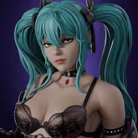 Hatsune Miku Statue | Vocaloid Fan Art by Abe3D SFW,NSFW 3d printed statue,nsfw statue,Hatsune Miku statue,Vocaloid statue,3d printed figure,3d printed