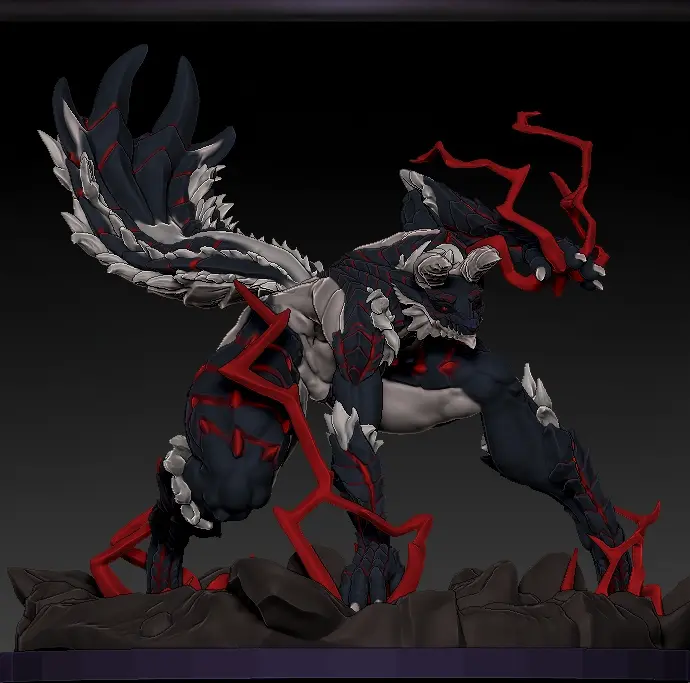 Statue Stygian Zinogre Furry | Monster Hunter Fan art par MorganMorningstar SFW,NSFW,Futa 3d printed statue,3d printed,3d printed figure,Stygian Zinogre Statue,Monster Hunter Statue,futa statue,futa figurines,futanari figurines,futanari statue,nsfw statue,furry statue
