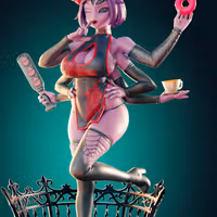 Estatua Muffet Spider Girl Furry | Monster Girl Fan art por Officer Rhu SFW,NSFW,Futa 3d printed statue,3d printed,3d printed figure,Muffet Spider Girl Statue,Monster Girl Statue,futa statue,futa figurines,futanari figurines,futanari statue,nsfw statue,furry statue
