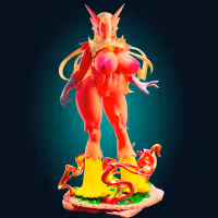 Estatua Blaziken Super Curvy | Pokemon Fan art por Officer Rhu SFW,NSFW,Futa 3d printed,Blaziken statue,futa statue,pokemon statue,furry statue,nsfw statue,futa figurines,futanari figurines,futanari statue