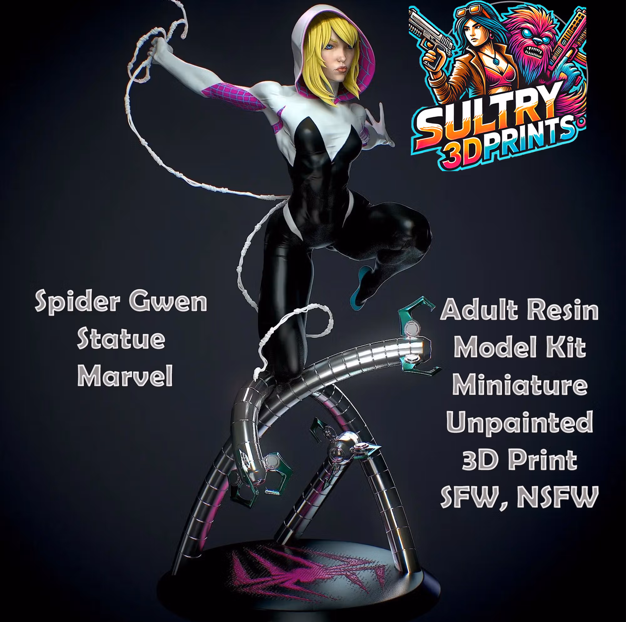 Figura Spider Gwen | Marvel Fanart autorstwa Yan-H SFW,NSFW 3d printed statue,3d printed,nsfw statue,3d printed figure,Spider Gwen statue,marvel statue