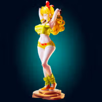 Launch Statue | Dragon Ball Fan Art by Officer Rhu SFW,NSFW,Futa 3d printed statue,3d printed,nsfw statue,Launch Statue,Dragon Ball Statue,futa statue,futa figurines,futanari figurines,futanari statue