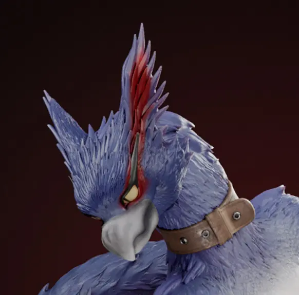 Statua Nargacuga | Monster Hunter Fan art di Anyonensfw SFW,NSFW,Futa 3d printed,3d printed statue,nsfw statue,futa statue,furry statue,Nargacuga Statue,Monster Hunter Statue,futa figurines,futanari figurines,futanari statue
