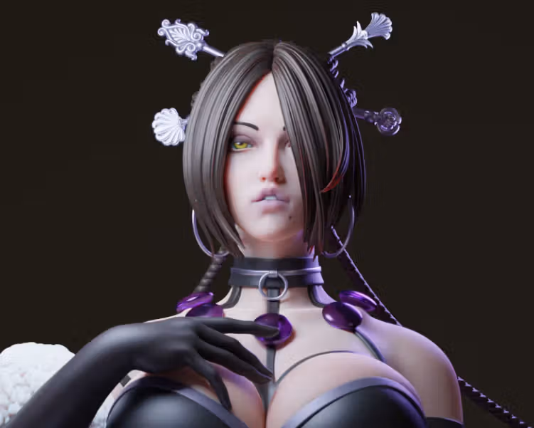  LULU Statue | Final Fantasy Fan Art by E.S Monster SFW,NSFW 3d printed statue,3d printed,nsfw statue,3d printed figure, LULU Statue,Final Fantasy Statue