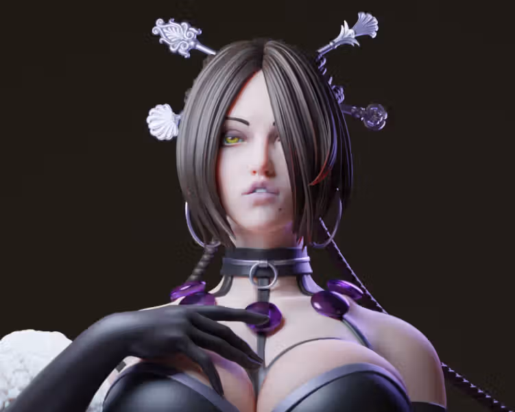  LULU Statue | Final Fantasy Fan Art by E.S Monster SFW,NSFW 3d printed statue,3d printed,nsfw statue,3d printed figure, LULU Statue,Final Fantasy Statue