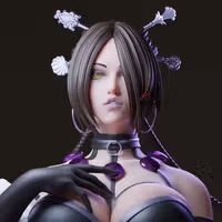 LULU Statue | Final Fantasy Fan Art by E.S Monster SFW,NSFW 3d printed statue,3d printed,nsfw statue,3d printed figure, LULU Statue,Final Fantasy Statue