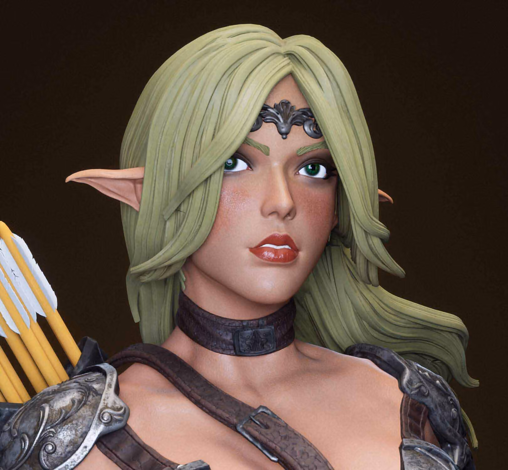 Elaria Shadowleaf Statue | DnD Fan Art by Abe3D SFW,NSFW 3d printed statue,Elaria Shadowleaf Statue,dnd statue,3d printed figure,3d printed,nsfw statue