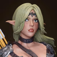 Elaria Shadowleaf Statue | DnD Fanart von Abe3D SFW,NSFW 3d printed statue,Elaria Shadowleaf Statue,dnd statue,3d printed figure,3d printed,nsfw statue