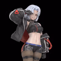 Drake Statue | NIKKE Fan Art by Sin3Dstudio SFW 3d printed statue,Drake statue,NIKKE statue,3d printed figure,3d printed