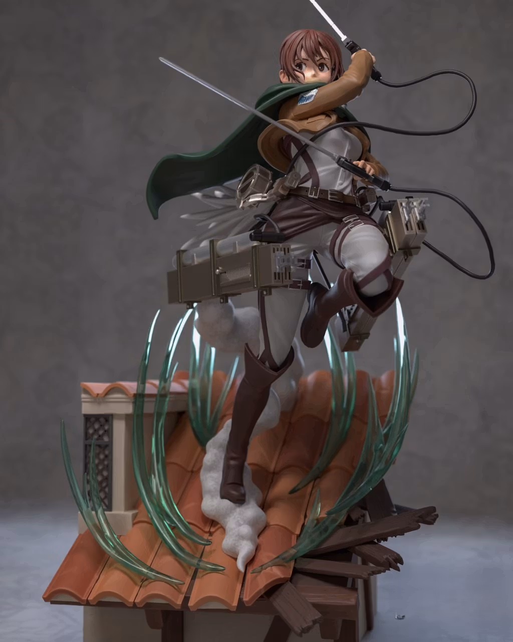 Sasha Braus Statue | Attack on Titan Fanart von Azerama SFW,NSFW 3d printed,3d printed statue,nsfw statue,Sasha Braus statue,Attack on Titan statue