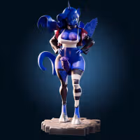 Princess Luna Statue | My Little Pony Fan Art by Officer Rhu SFW,NSFW,Futa 3d printed,Princess Luna statue,futa statue,My Little Pony statue,furry statue,nsfw statue,futa figurines,futanari figurines,futanari statue
