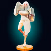 Halloween Ghost Waifu Statue | Monster Girl Fan Art by Officer Rhu SFW,NSFW,Futa 3d printed,Halloween Ghost Waifu statue,futa statue,Monster Girl statue,furry statue,nsfw statue,futa figurines,futanari figurines,futanari statue