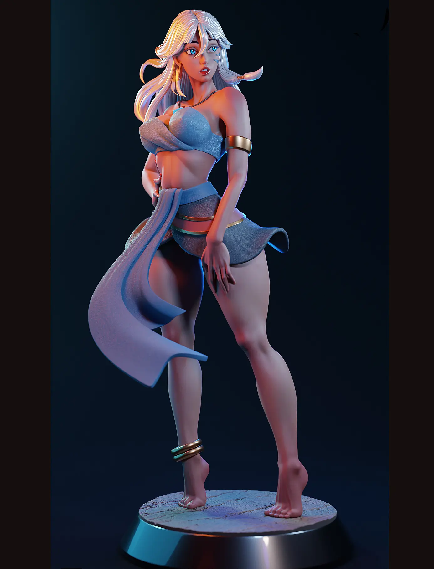 Statue Kida | Atlantis: The Lost Empire Fan art par E.S Monster SFW,NSFW 3d printed statue,3d printed,nsfw statue,3d printed figure,Kida Statue,Atlantis: The Lost Empire statue