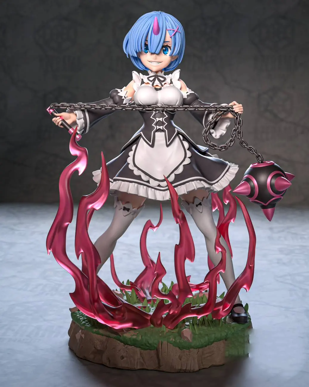 Rem Maid Statue | Re:Zero Fanart von Azerama SFW,NSFW 3d printed,3d printed statue,nsfw statue,Rem statue,Rem Maid Statue,Re:Zero statue