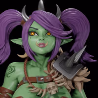 Orc Girl Statue | World of Warcraft Fan Art by Digital Dark SFW,NSFW,Futa 3d printed statue,3d printed,nsfw statue,futa statue,3d printed figure,Orc Girl Statue,World of Warcraft Statue,futa figurines,futanari figurines,futanari statue