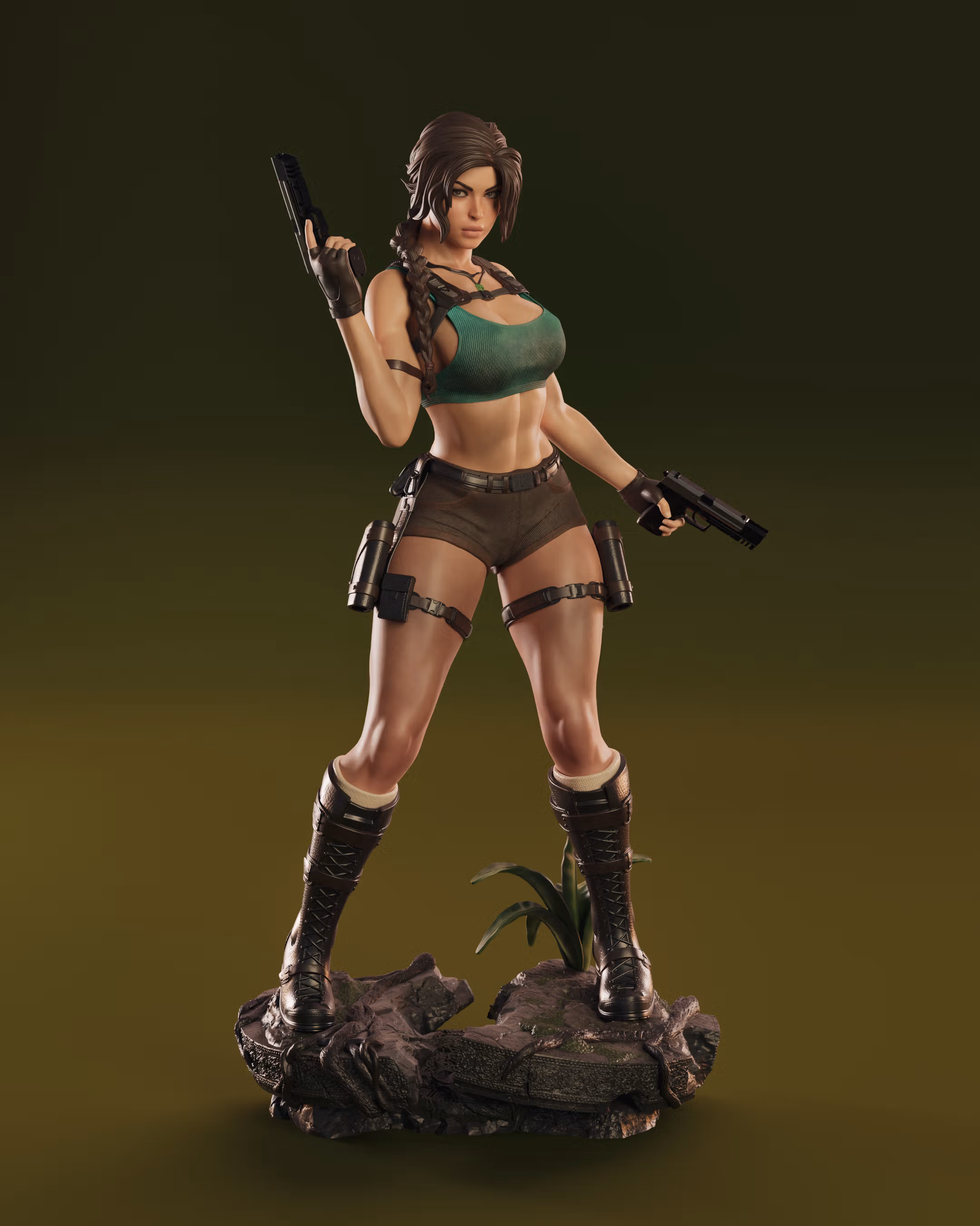 Statua Lara Croft | Tomb Raider Fan art di Abe3D SFW,NSFW 3d printed statue,nsfw statue,Lara Croft statue,Tomb Raider statue,3d printed figure,3d printed
