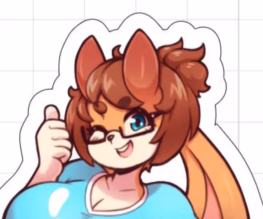 Maya 3 furry girl Sticker | Original Vinyl Sticker SFW furry sticker,sticker,Squirrel Girl,sfw sticker,stickers