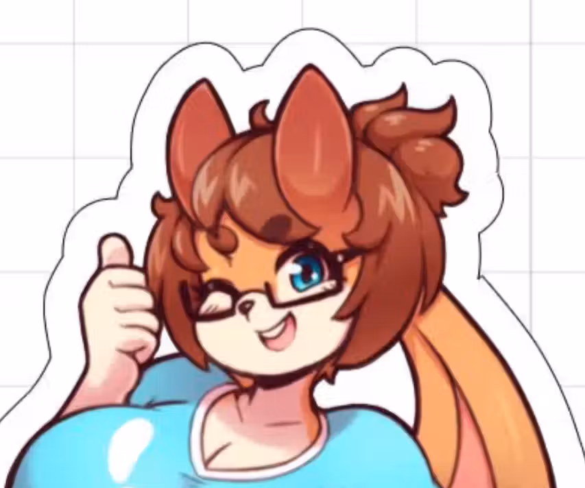 Maya 3 furry girl Sticker | Original Vinyl Sticker SFW furry sticker,sticker,Squirrel Girl,sfw sticker,stickers