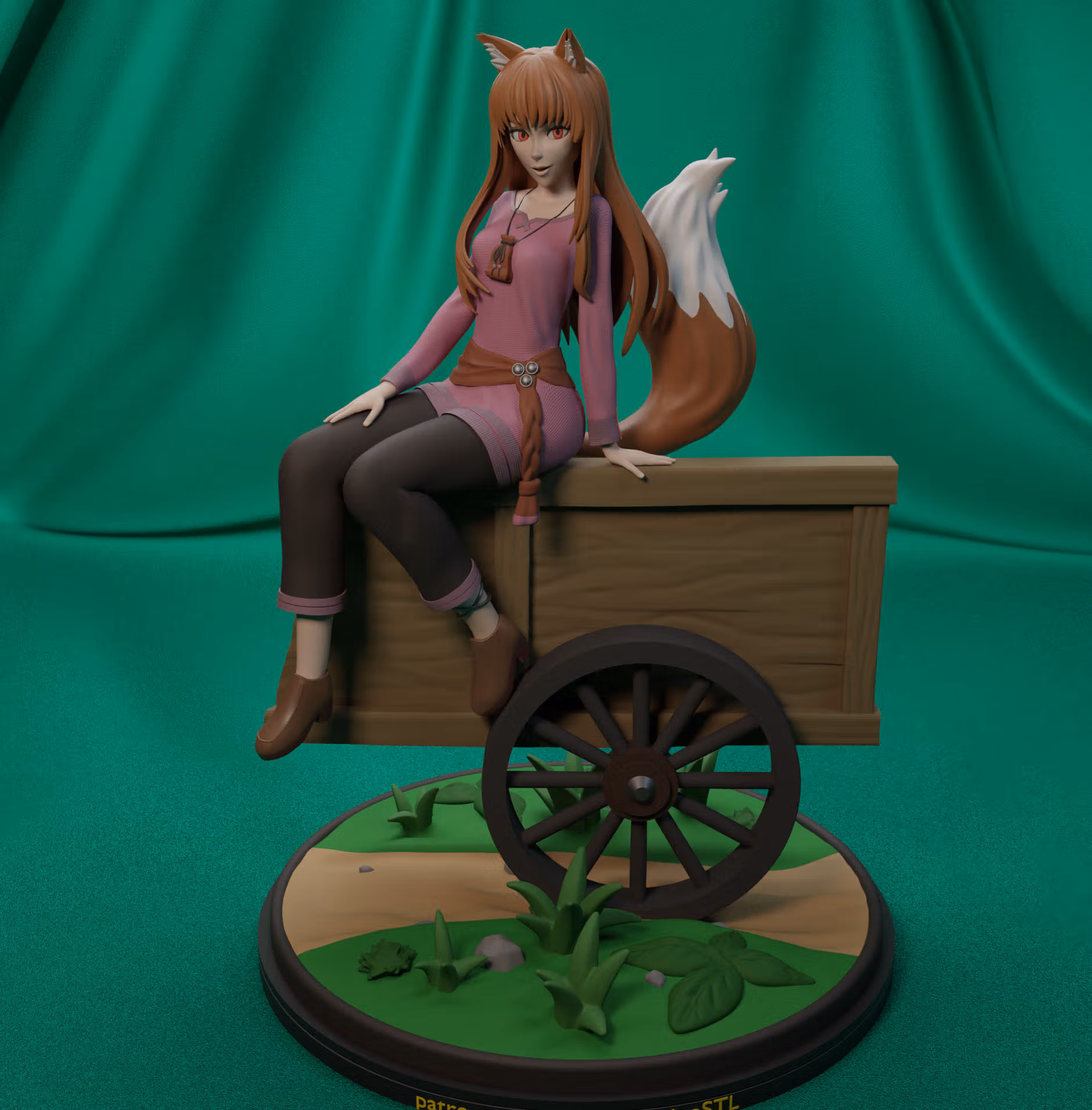 Statue Holo | Spice and Wolf Fan art par FunserviceSTL SFW,NSFW,Futa 3d printed statue,nsfw statue,Holo statue,Spice and Wolf Statue,3d printed figure,3d printed,futa statue,futa figurines,futanari figurines,futanari statue