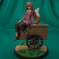 Holo Statue | Spice and Wolf Fanart von FunserviceSTL SFW,NSFW,Futa 3d printed statue,nsfw statue,Holo statue,Spice and Wolf Statue,3d printed figure,3d printed,futa statue,futa figurines,futanari figurines,futanari statue