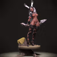 Estatua Fran | Final Fantasy Fan art por Jigglystix SFW,NSFW,Futa 3d printed statue,3d printed,nsfw statue,3d printed figure,futa statue,Fran Statue,Final Fantasy Statue,futa figurines,futanari figurines,futanari statue