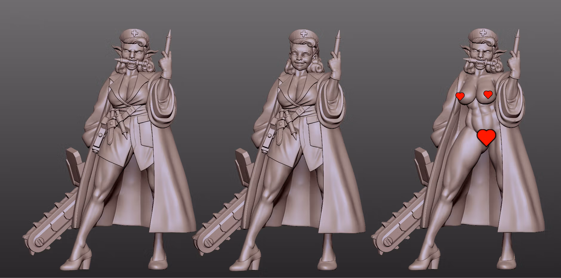 Zorgra Bloodmender Orc Medic Miniature | Cyberpunk2077 Fan Art by Gaz Minis SFW,NSFW 3d printed,miniature,Cyberpunk2077 miniature,nsfw miniature,Zorgra Bloodmender Orc Medic,3d printed miniature