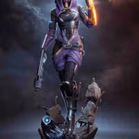 Tali Zorah Statue | Mass Effect Fan Art by Bulkamancer SFW 3d printed statue,3d printed,Tali Zorah Statue,3d printed figure,Mass Effect statue