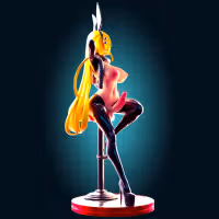 Cynthia Bunny Suit Statue | Pokemon Fan Art by Officer Rhu SFW,NSFW,Futa 3d printed statue,3d printed,nsfw statue,futa statue,Cynthia Bunny Suit Statue,pokemon statue,futa figurines,futanari figurines,futanari statue