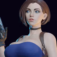 Figura Jill Valentine | Resident Evil fanart autorstwa E.S Monster SFW,NSFW 3d printed,3d printed statue,Resident Evil Statue ,nsfw statue,Jill Valentine statue