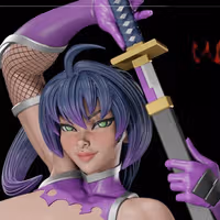 Figura Igawa Asagi | Taimanin fanart autorstwa Digital Dark SFW,NSFW,Futa 3d printed statue,3d printed,nsfw statue,futa statue,futa figurines,futanari figurines,futanari statue,3d printed figure,Igawa Asagi Statue,Taimanin Murasaki Statue