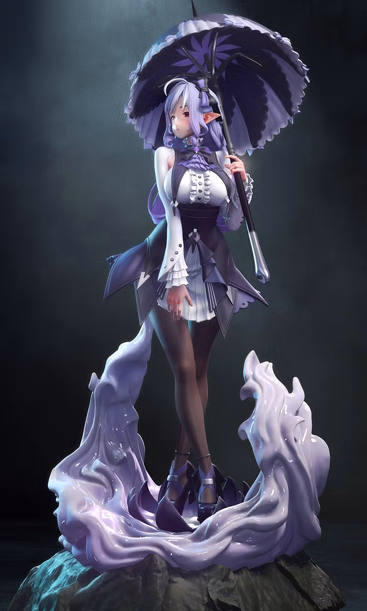 Vivian Banshee Statue | Zenless Zone Zero Fanart von CW Studios SFW,NSFW 3d printed statue,Zenless Zone Zero,3d printed,Vivian Banshee Statue,3d printed figure,nsfw statue