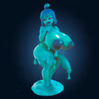 Slime Girl Short Monster Girl Statue | Monster Musume Fanart von Officer Rhu NSFW,Futa 3d printed,Slime Girl statue,futa statue,Monster Musume statue,furry statue,nsfw statue,futa figurines,futanari figurines,futanari statue