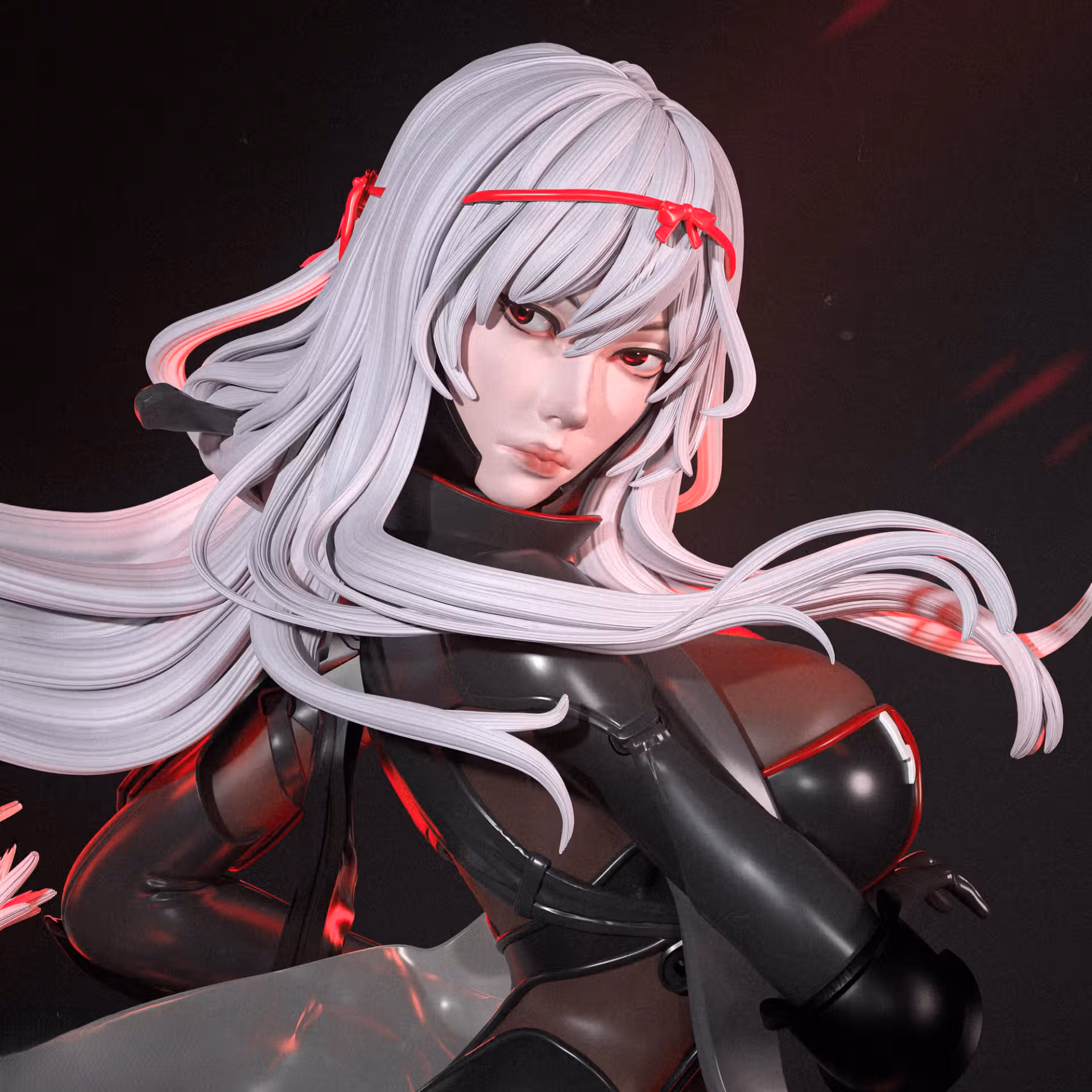 Scarlet Black Shadow Statue | NIKKE Fan Art by Nympha3D SFW,NSFW 3d printed statue,nsfw statue,Scarlet Black Shadow statue,NIKKE statue,3d printed figure,3d printed