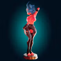 Millie Statue | Helluva Boss Fan Art by Officer Rhu SFW,NSFW,Futa 3d printed statue,3d printed,nsfw statue,futa statue,Millie Statue,Helluva Boss Statue,futa figurines,futanari figurines,futanari statue,furry statue